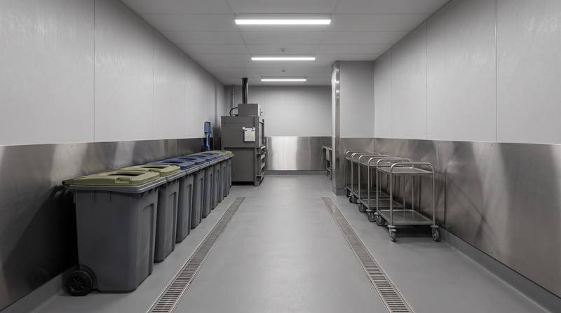 Ambiente editorial de uma área profissional de gestão de resíduos